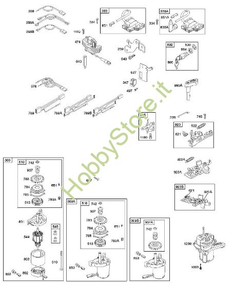 B - Alternatore, dispositivo di avviamento elettrico, sistema elettrico, freno volano, accensione B&S - 12 €¦ 127807-0662-01 brand Stihl